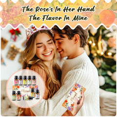 Five milliliter bottles of Rainbow Abby Floral Oils