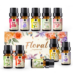 Gift-ready Rainbow Abby Floral Oils Set packaging