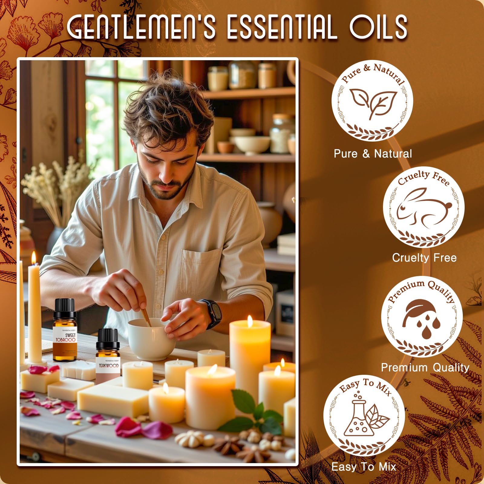 Cedar aroma oil 10ml bottle close-up