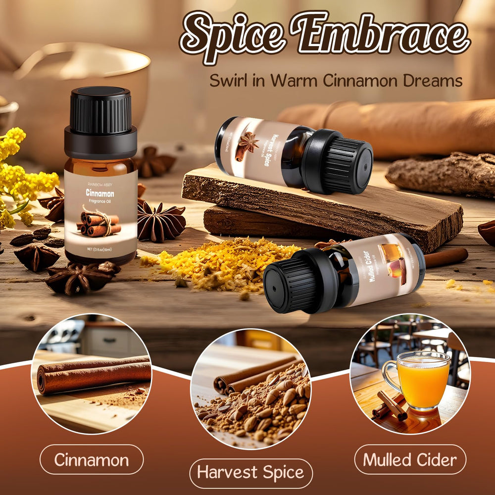 Pumpkin Pie essential oil bottle from Rainbow Abbey Spice Set