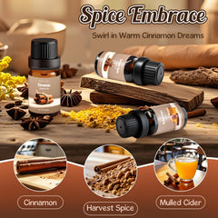 Pumpkin Pie essential oil bottle from Rainbow Abbey Spice Set