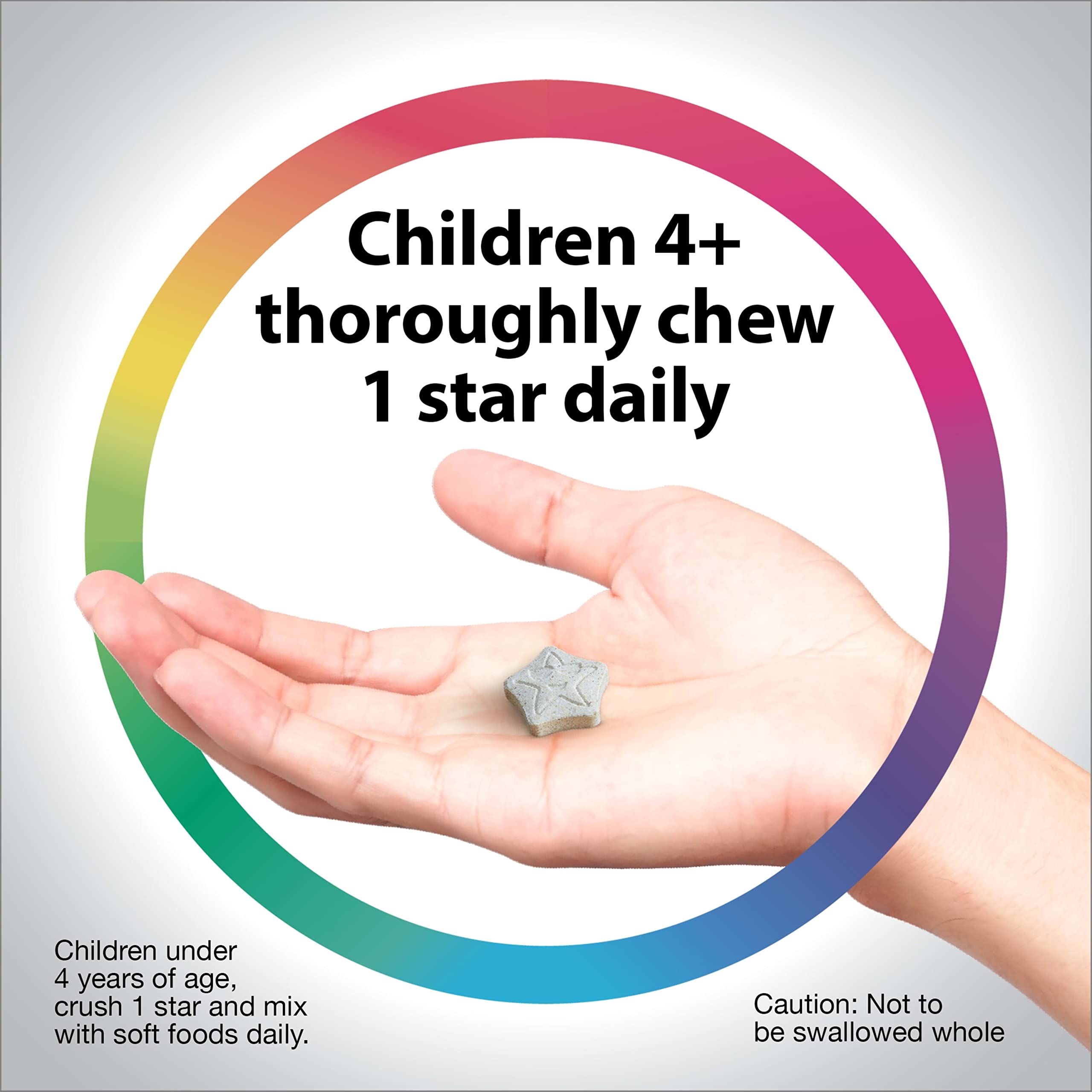 Rainbow Light Kid's One Multivitamin bottle with label details