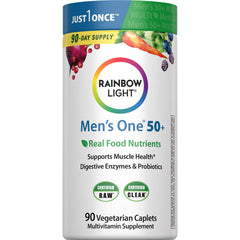 Rainbow Light Men's One 50+ Multivitamin bottle