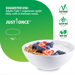 Gluten-free and Non-GMO icons on Rainbow Light multivitamin