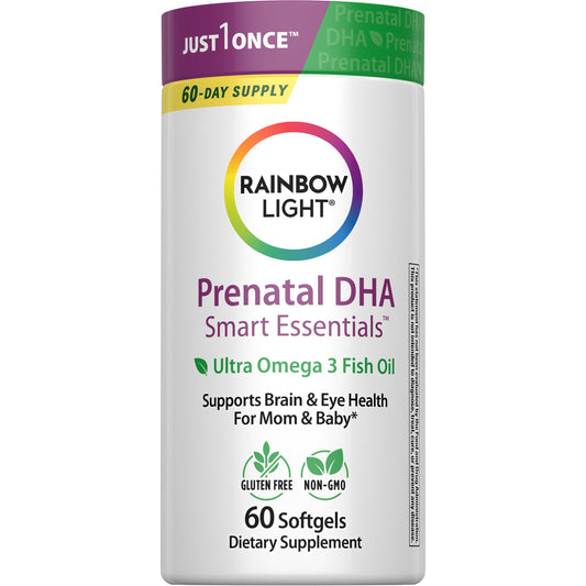 Rainbow Light Prenatal DHA 60 Softgels bottle front