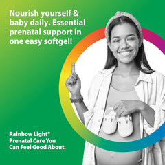 Rainbow Light Prenatal DHA product label highlighting omega-3