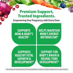 Nutrition facts panel showing daily value vitamins and minerals