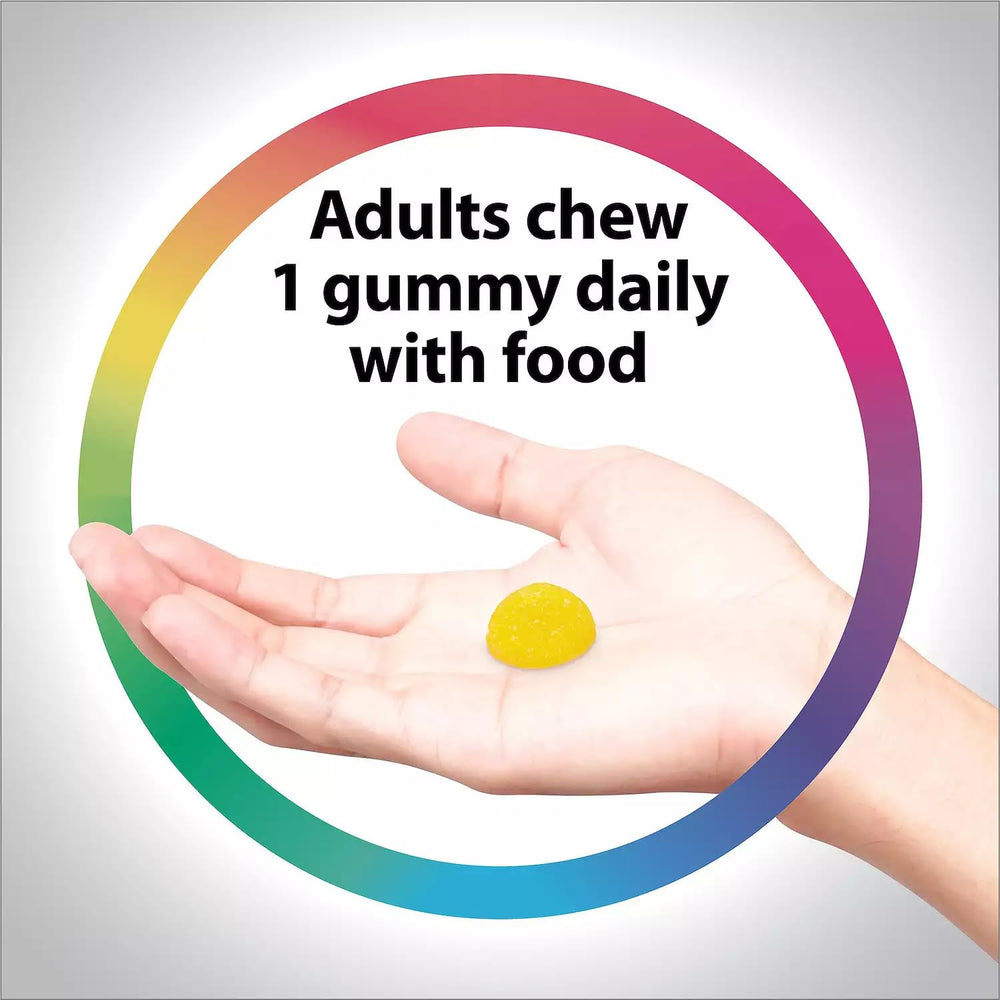 Ingredients and supplement facts panel for Sunny Gummies Vitamin D3