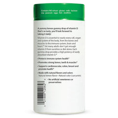 Vitamin D3 1000 IU label on Rainbow Light Sunny Gummies