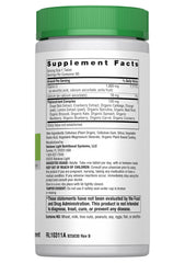 Close-up of vitamin C ingredients showing calcium ascorbate and whole-food blend