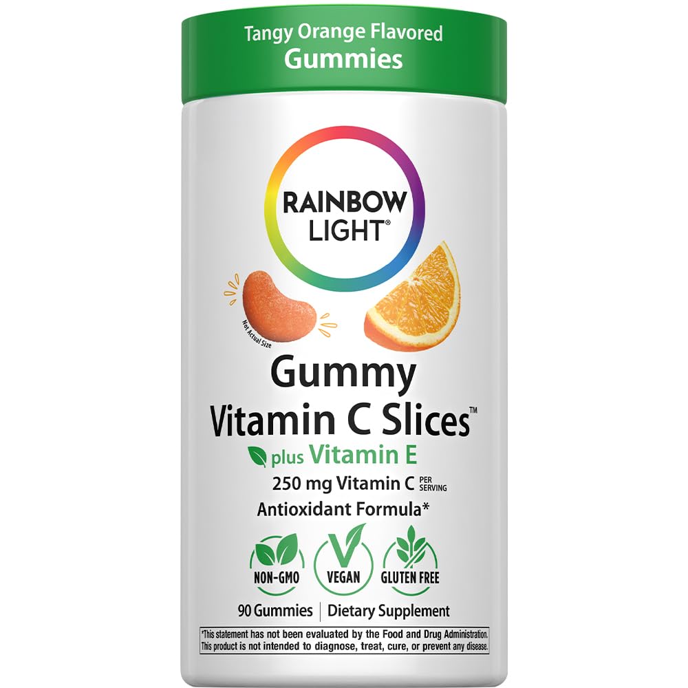 Hero image: Rainbow Light Vitamin C Gummies with Vitamin E 90-count
