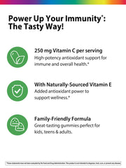 Gummy vitamins supporting immune health and antioxidant benefits