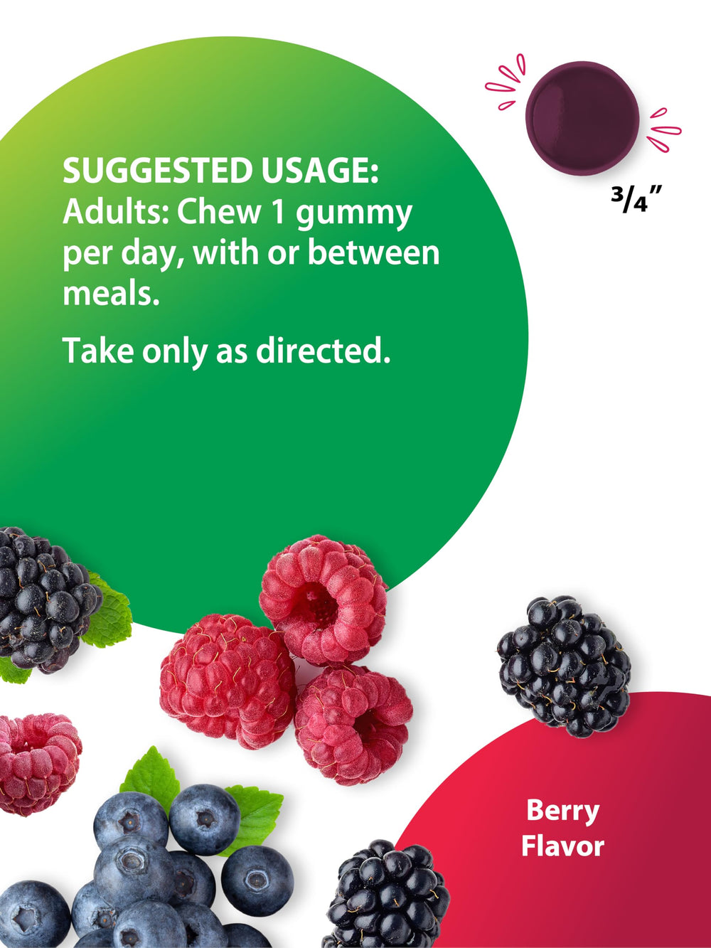 Box packaging displaying 120 gummy count