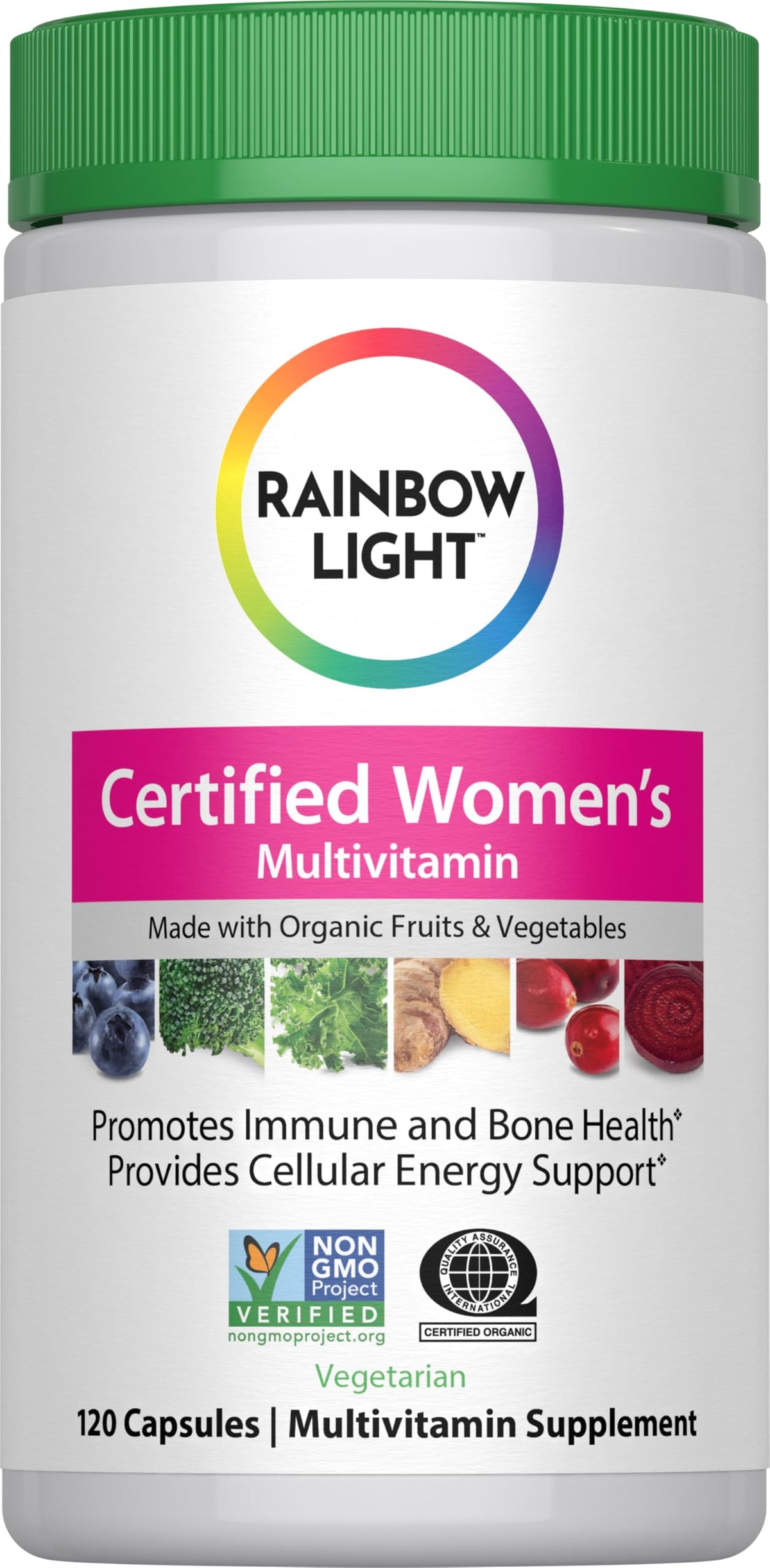Rainbow Light Women’s Multivitamin bottle front view