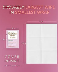 RainbowPana pre/post-intimacy cleansing wipe for comfortable freshness anytime.