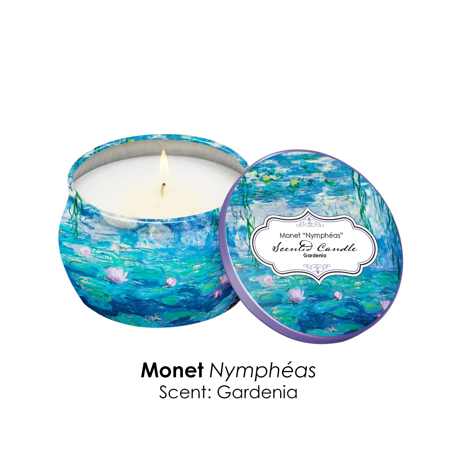 RainCaper reusable metal tin candle storage and decor after use
