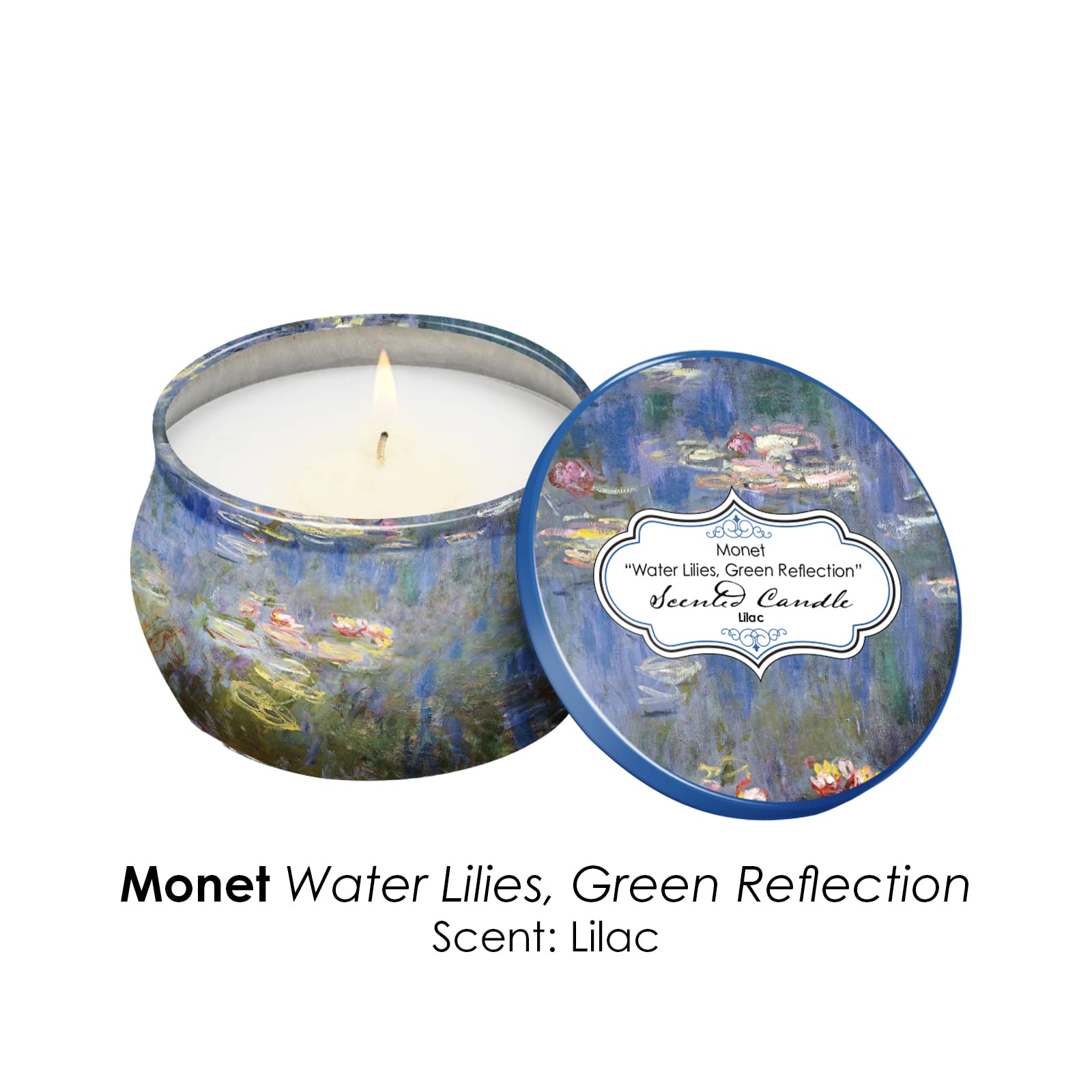 RainCaper Water Lilies candle scent collection featuring gardenia lilac English pear and freesia hyacinth