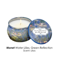 RainCaper Water Lilies candle scent collection featuring gardenia lilac English pear and freesia hyacinth