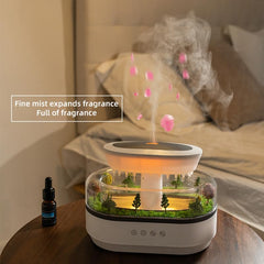 7-color changing Raindrop diffuser in a home office