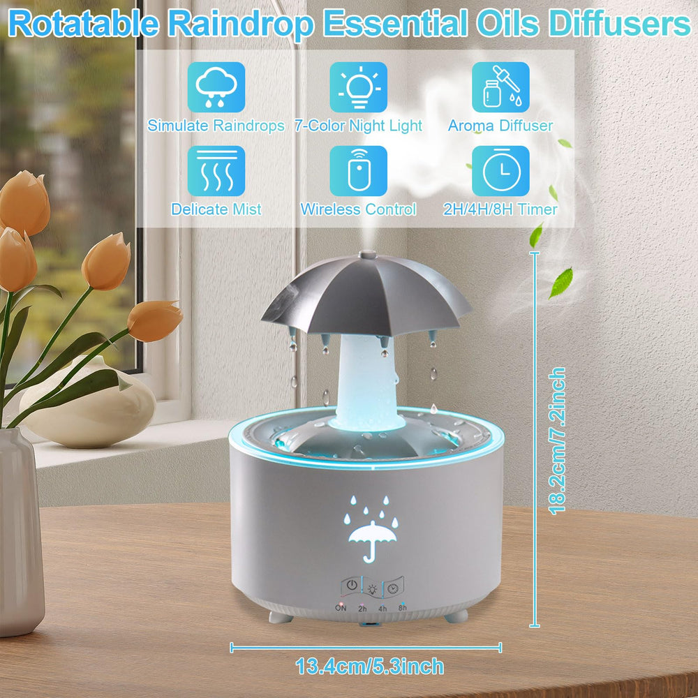 Aromatherapy diffuser releasing fragrant mist