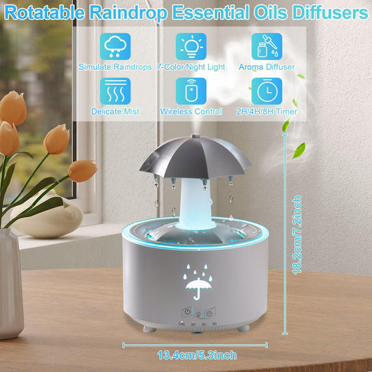 Aromatherapy diffuser releasing fragrant mist