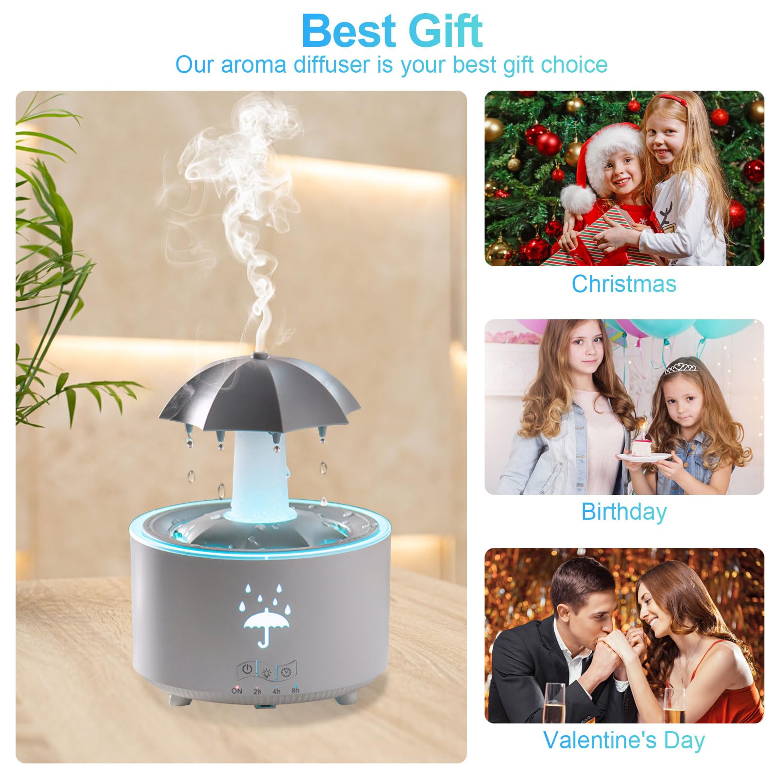 Versatile humidifier suitable for nursery, bedroom, and office