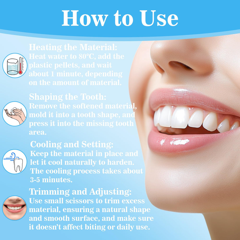 DIY dental repair using thermoplastic beads