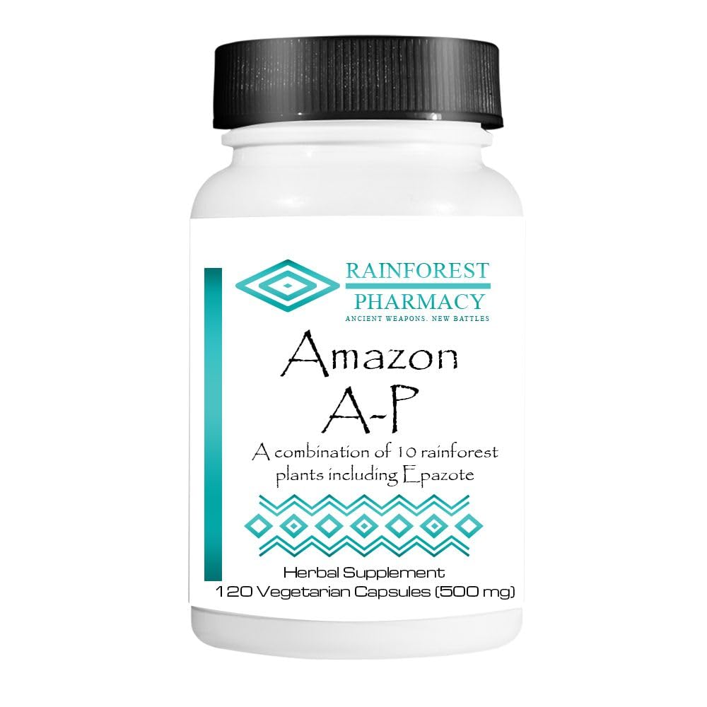 Rainforest Amazon A-P 120 Vegetarian Capsules bottle with 650 mg label