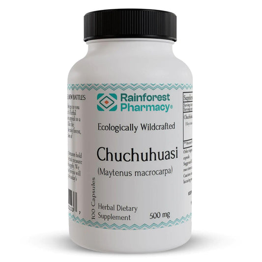 Rainforest Pharmacy Chuchuhuasi 100 Vegetable Capsules, 500mg