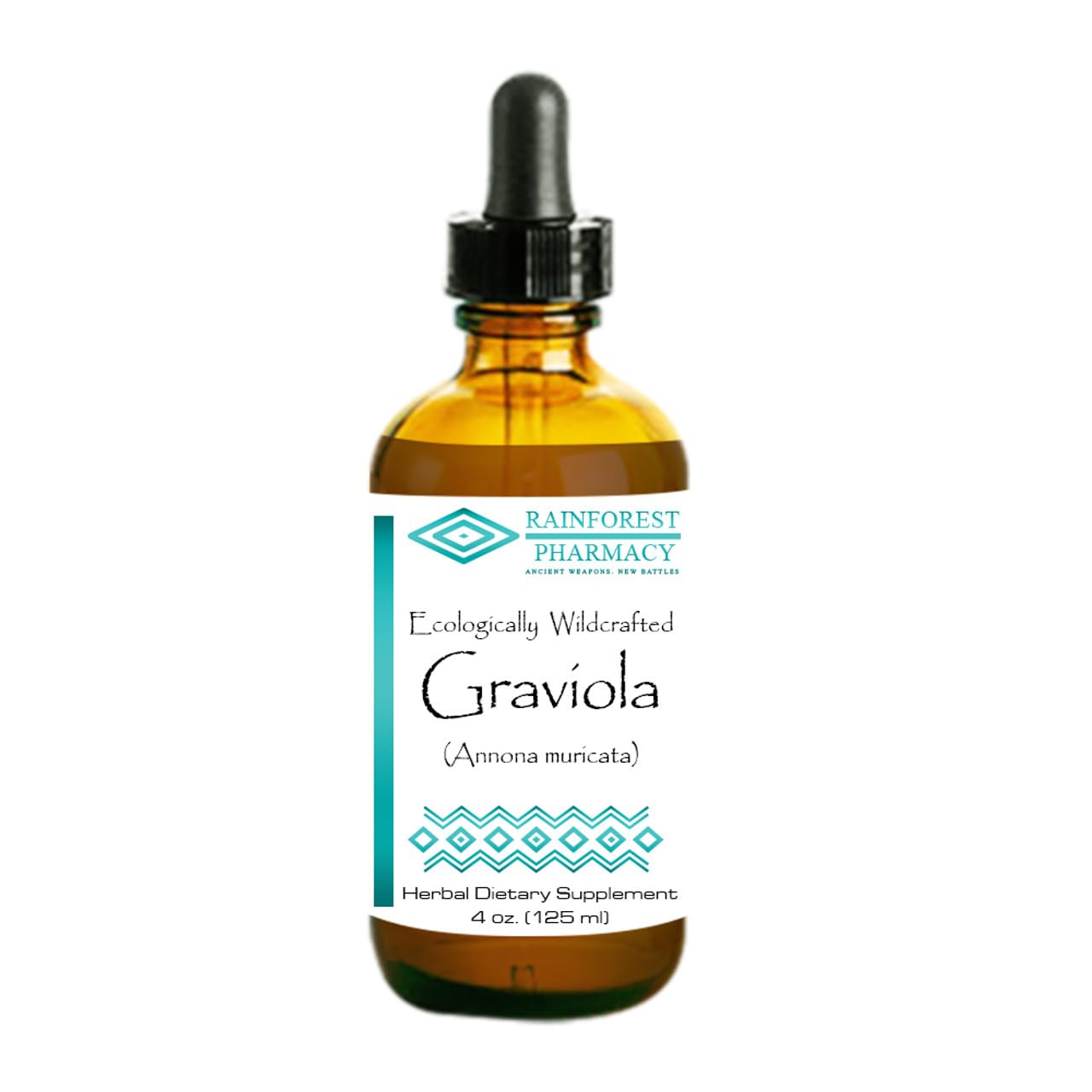 Rainforest Pharmacy Graviola liquid extract bottle for immune health, 4 oz