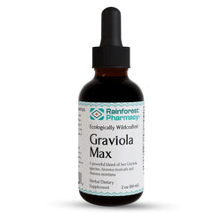 Rainforest Pharmacy Graviola Max Liquid Extract 2oz bottle with dropper