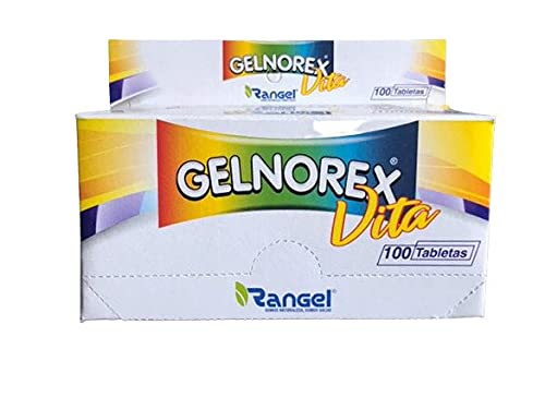Rangel Gelnorex Vita adults bottle front view with B vitamin tablets for daily wellness