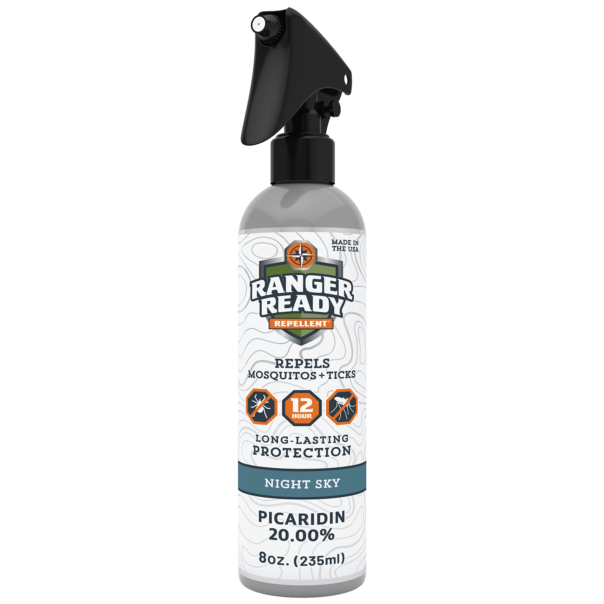 Ranger Ready Picaridin Night Sky bottle for long-lasting outdoor protection.