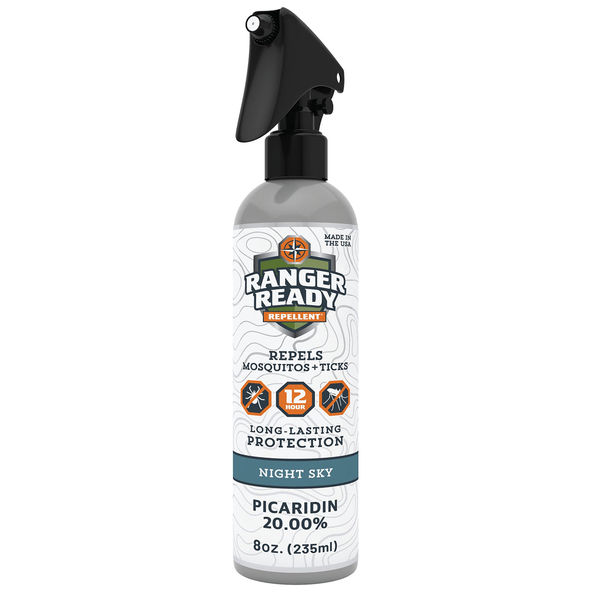 Ranger Ready Picaridin Night Sky bottle for long-lasting outdoor protection.