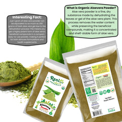 Scoop of Aloe Vera powder in a spoon