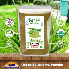 Rani Aloe Vera Powder label and branding