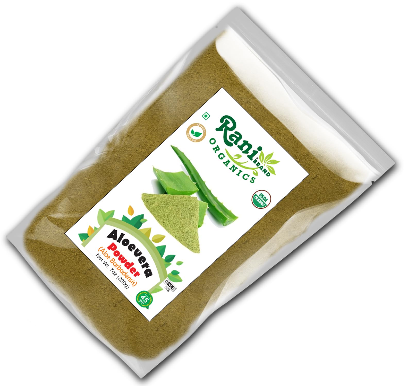 Indian origin Aloe Vera powder product shot