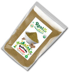 All-natural Baheda powder jar with label