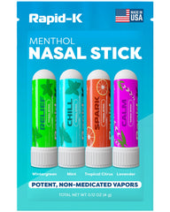 Rapid-K Nasal Stick Mint Inhaler for quick congestion relief and refreshed breathing