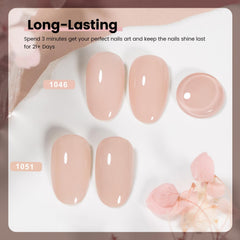 RARJSM 15ml Nude Pink Gel Polish close-up highlights generous bottle size for ongoing creativity.