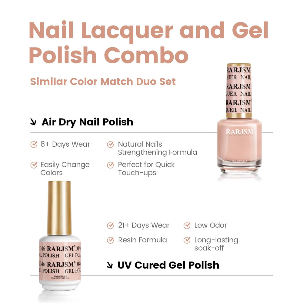 RARJSM Apricot Pink Lacquer application shot emphasizes versatile nude-pink tone.