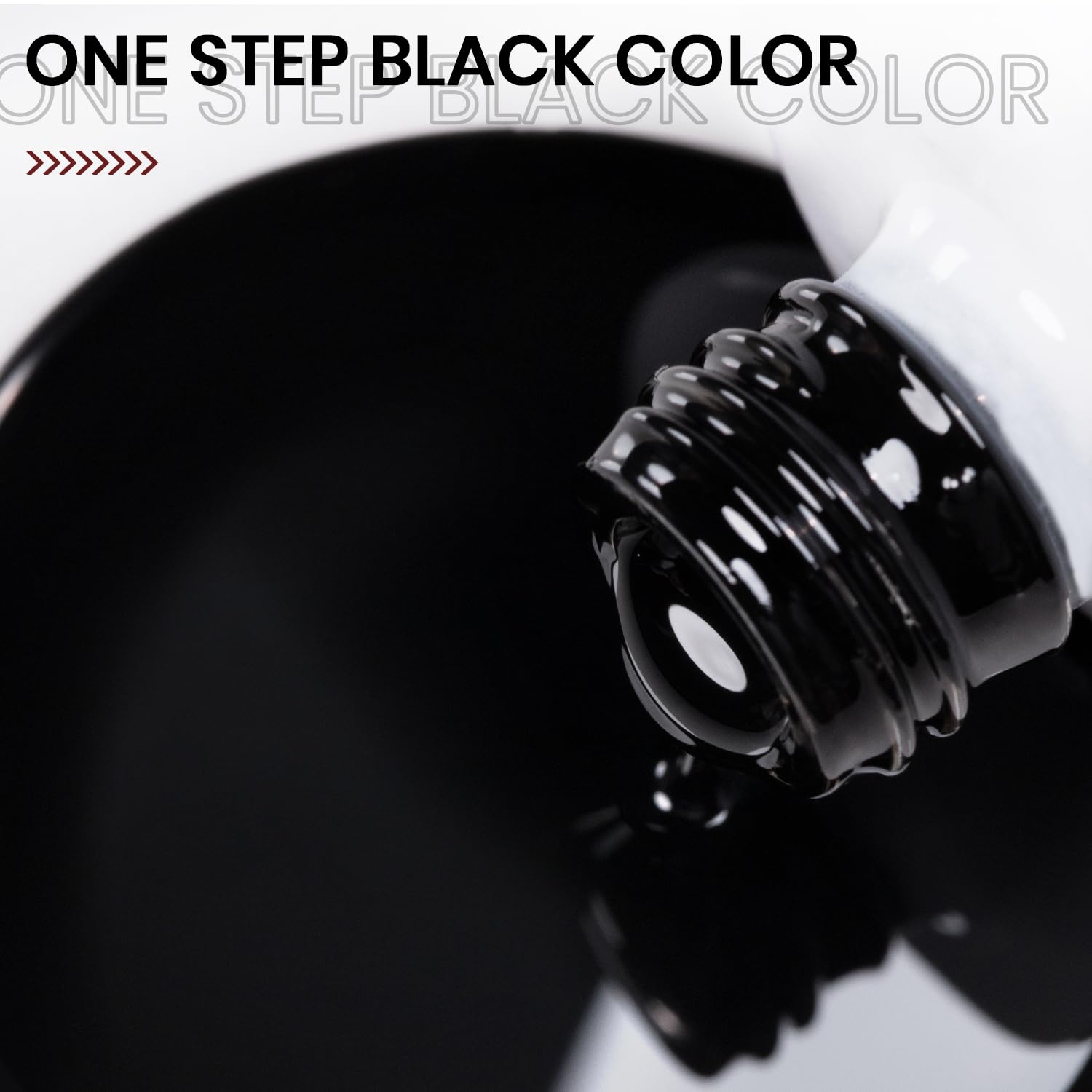 RARJSM Cat-eye base look using black gel polish for chic effects