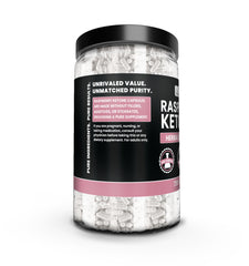 Close-up of Raspberry Ketone capsules