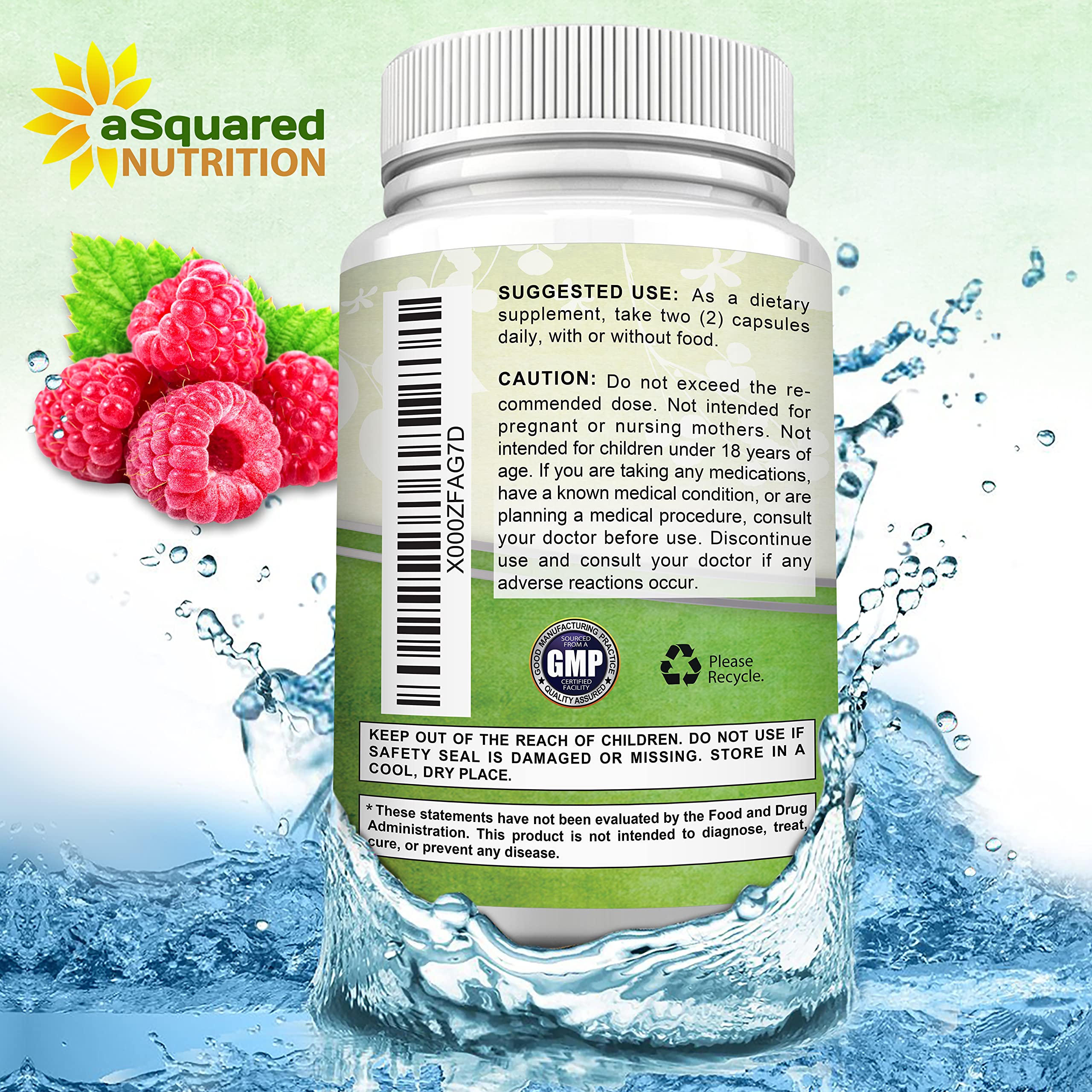 Label highlights: 1000mg per serving and all-natural formula