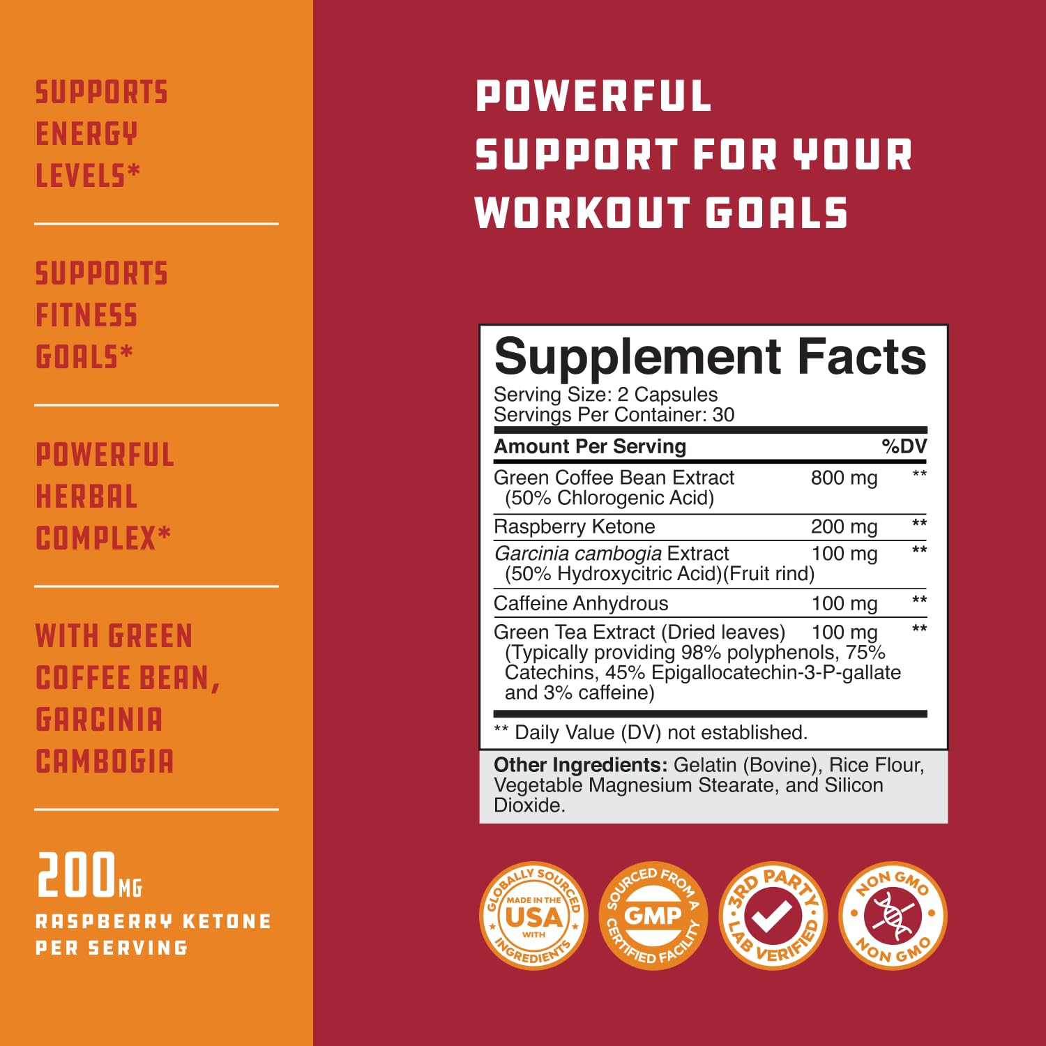 Close-up of Raspberry Ketones capsules