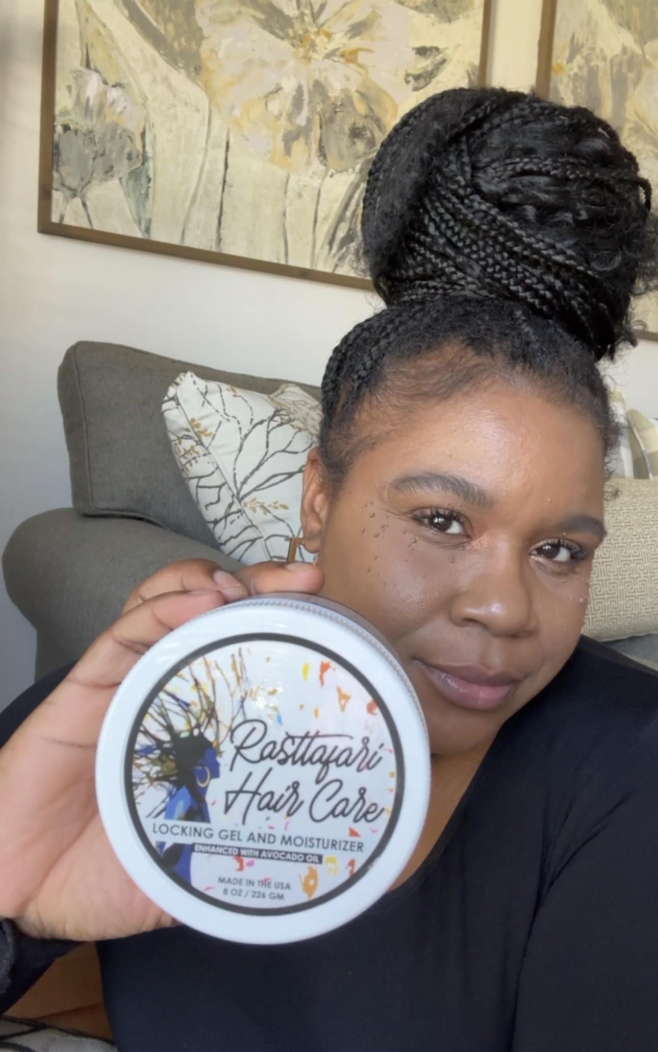 Rasttafari Avocado Oil Moisturizer texture highlights rich conditioning