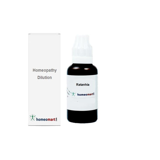 Ratanhia 6C homeopathy dilution packaging
