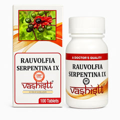 Product hero image: Rauwolfia Serpentina 1X homeopathy tablets pack of 3 (300 tabs).