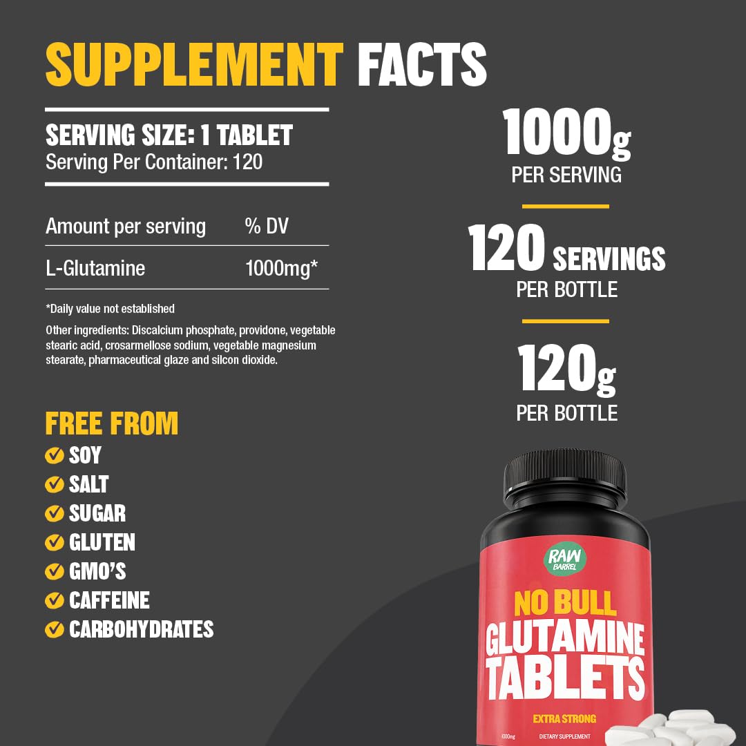 Non-GMO vegan gluten-free L-Glutamine packaging detail