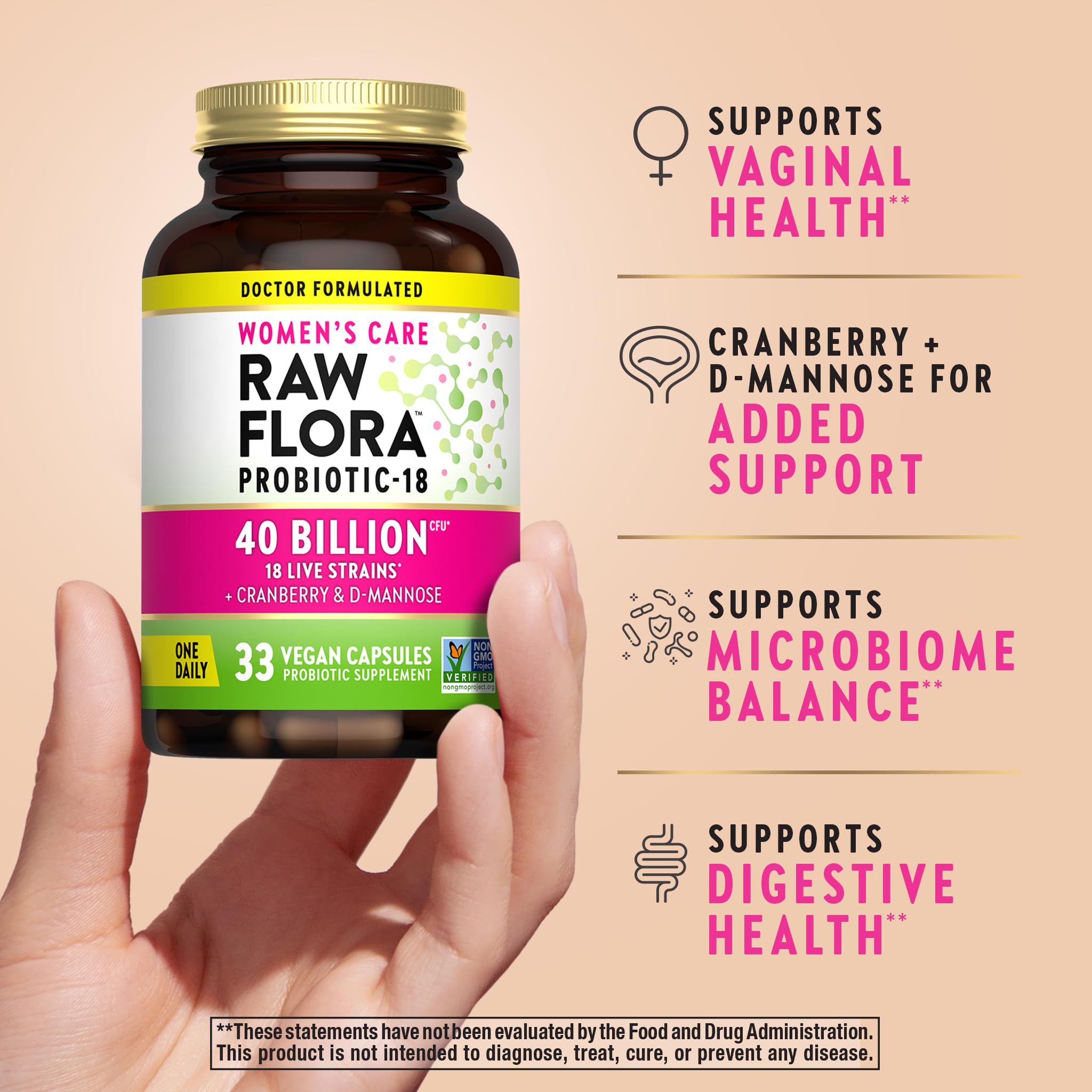 Close-up of probiotic capsules